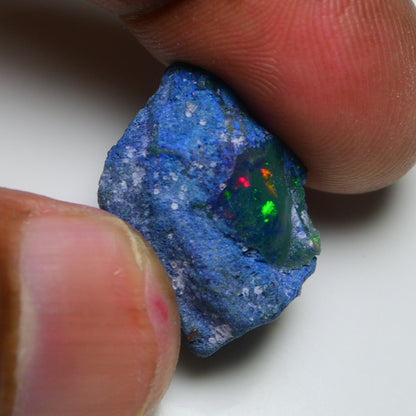 Rare Blue Opal 12.20 Carats | Natural Blue Ethiopian Opal Rough - Ready for Cutting & Jewelry!