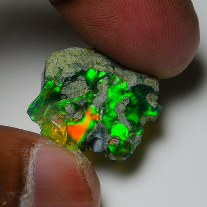Black Opal 11.10 Carats | Natural Black Ethiopian Opal Rough - Ready for Cutting & Jewelry
