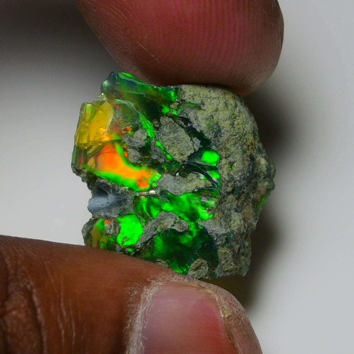 Black Opal 11.10 Carats | Natural Black Ethiopian Opal Rough - Ready for Cutting & Jewelry