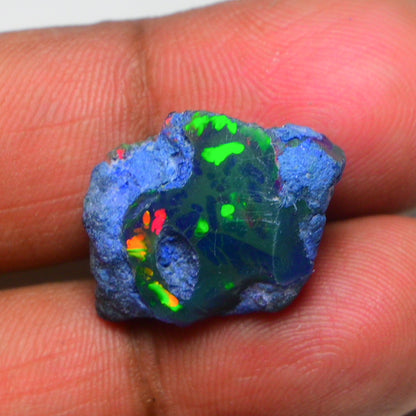 Rare Blue Opal 12.20 Carats | Natural Blue Ethiopian Opal Rough - Ready for Cutting & Jewelry!