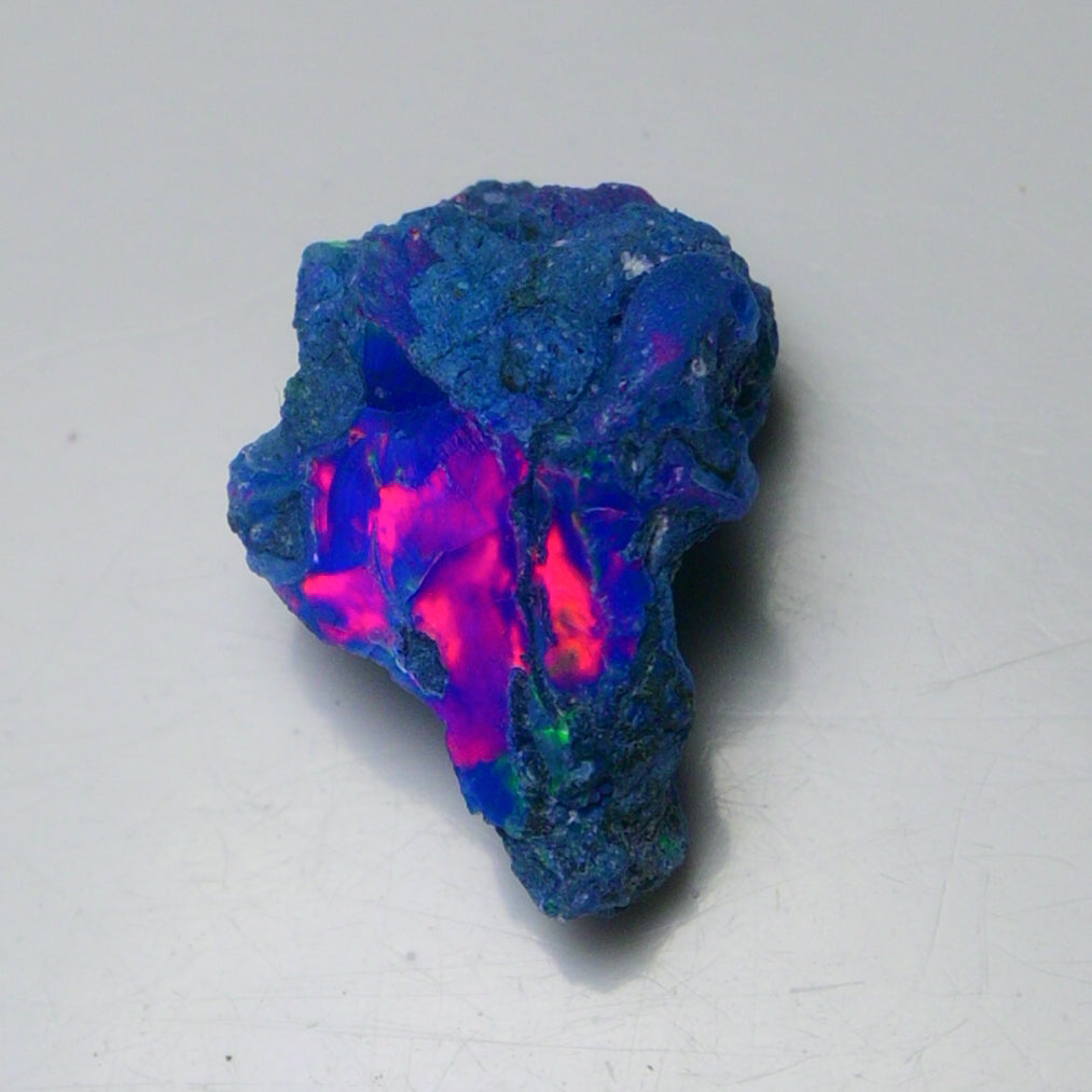 Rare Blue Opal 12.80 Carats | Natural Blue Ethiopian Opal Rough - Ready for Cutting & Jewelry!