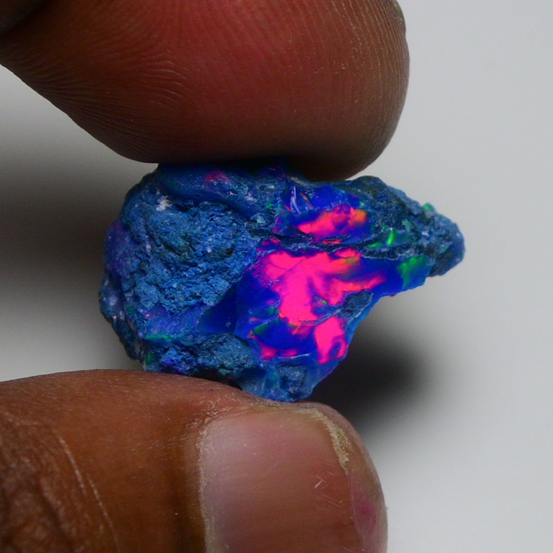 Rare Blue Opal 12.80 Carats | Natural Blue Ethiopian Opal Rough - Ready for Cutting & Jewelry!