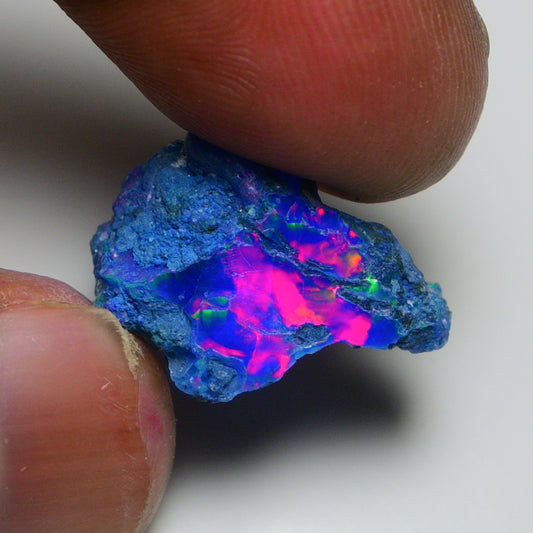 Rare Blue Opal 12.80 Carats | Natural Blue Ethiopian Opal Rough - Ready for Cutting & Jewelry!