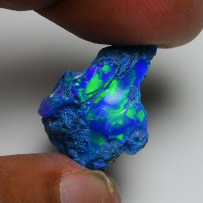 Rare Blue Opal 12.80 Carats | Natural Blue Ethiopian Opal Rough - Ready for Cutting & Jewelry!