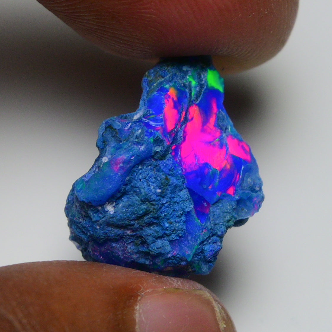 Rare Blue Opal 12.80 Carats | Natural Blue Ethiopian Opal Rough - Ready for Cutting & Jewelry!