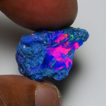 Rare Blue Opal 12.80 Carats | Natural Blue Ethiopian Opal Rough - Ready for Cutting & Jewelry!