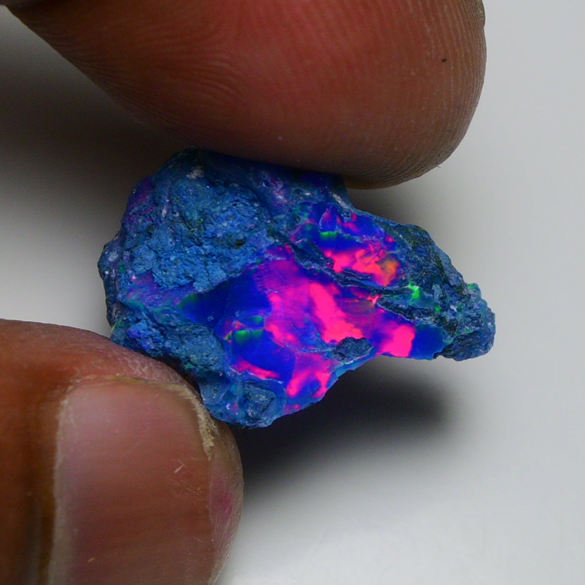 Rare Blue Opal 12.80 Carats | Natural Blue Ethiopian Opal Rough - Ready for Cutting & Jewelry!