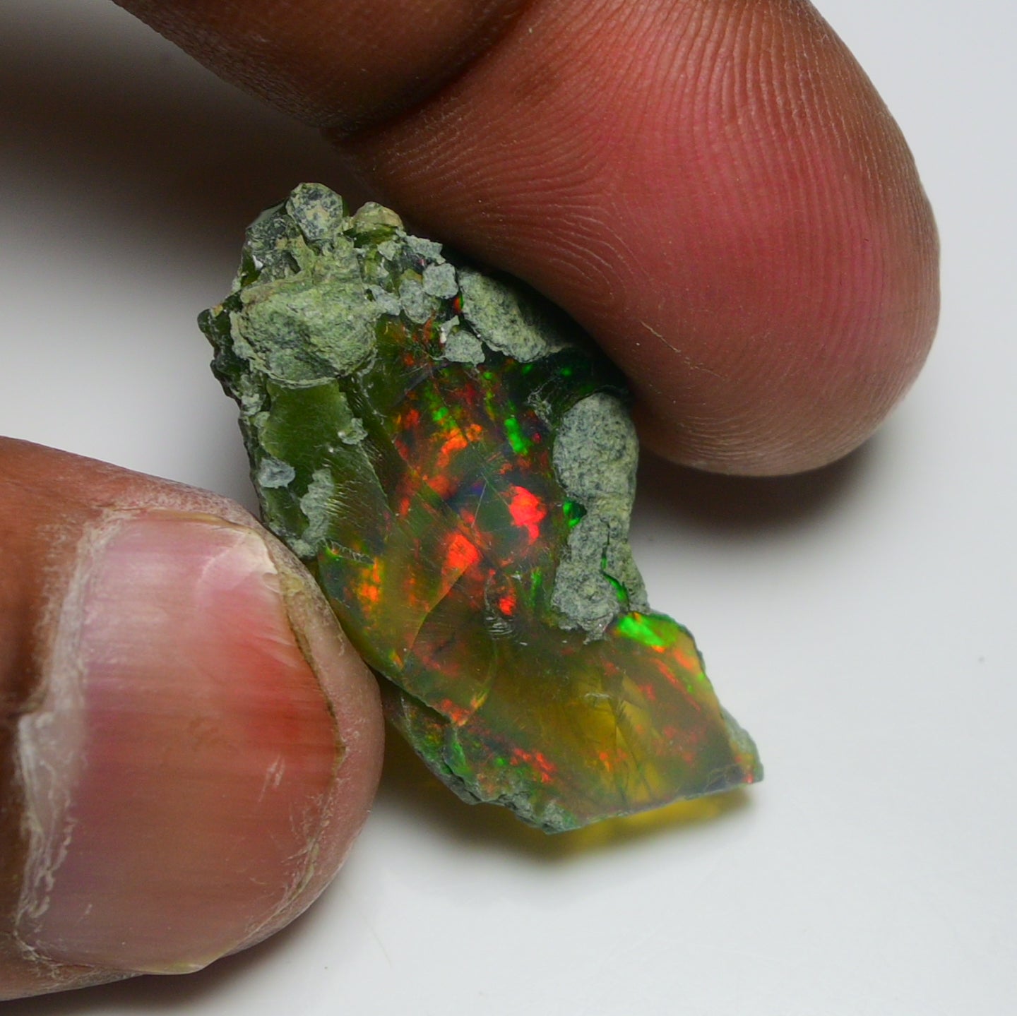 Black Opal 13.75 Carats | Natural Black Ethiopian Opal Rough - Ready for Cutting & Jewelry