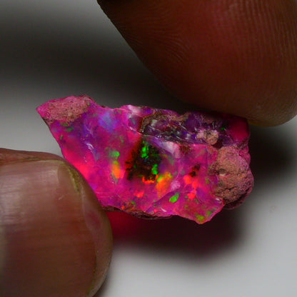 Rare Pink Opal 9.00 Carats | Natural Pink Ethiopian Opal Rough - Ready for Cutting & Jewelry!