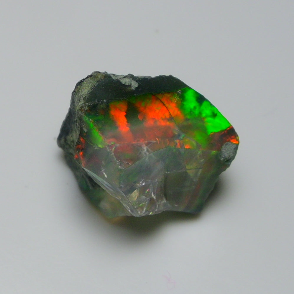 Black Opal  16.55Carats | Natural Black Ethiopian Opal Rough - Ready for Cutting & Jewelry