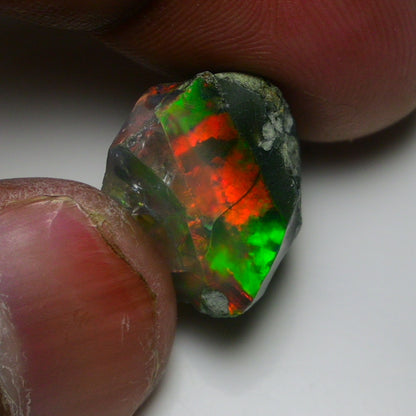 Black Opal  16.55Carats | Natural Black Ethiopian Opal Rough - Ready for Cutting & Jewelry