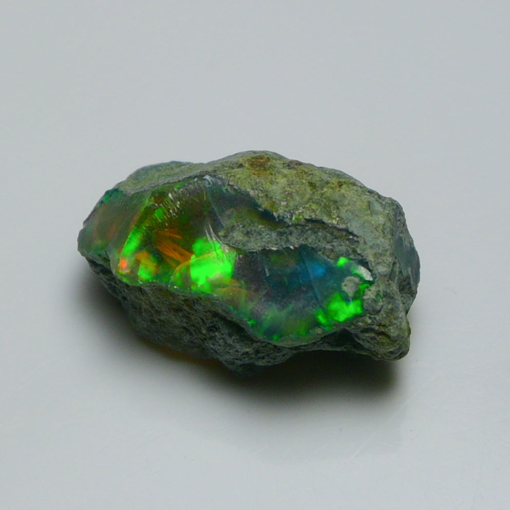 Black Opal  16.35  Carats | Natural Black Ethiopian Opal Rough - Ready for Cutting & Jewelry