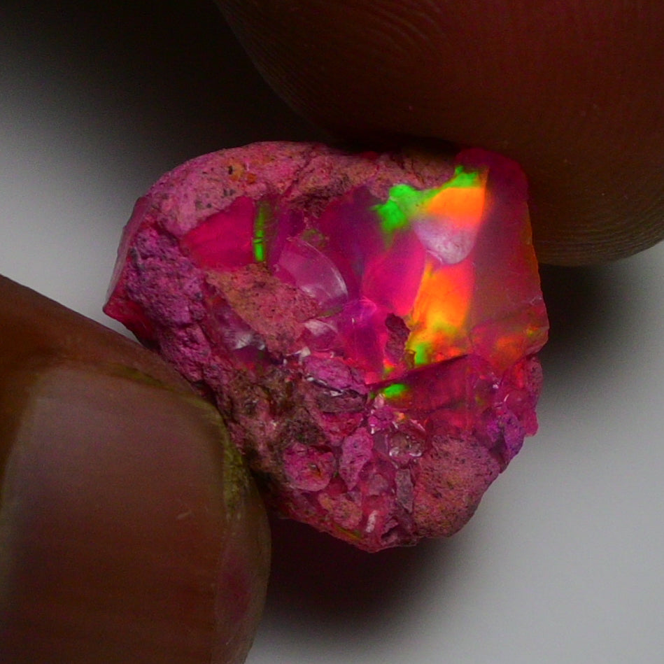 Rare Pink Opal 8.20 Carats | Natural Pink Ethiopian Opal Rough - Ready for Cutting & Jewelry!