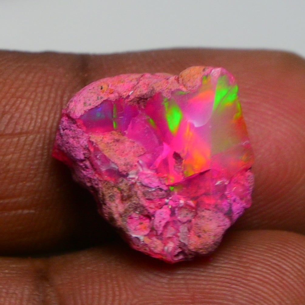 Rare Pink Opal 8.20 Carats | Natural Pink Ethiopian Opal Rough - Ready for Cutting & Jewelry!