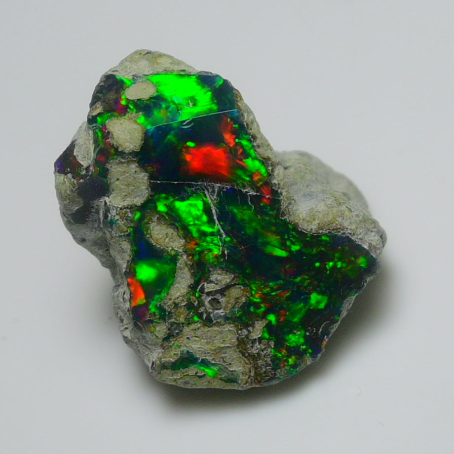 Black Opal Weight: 11.55  Carats | Natural Black Ethiopian Opal Rough - Ready for Cutting & Jewelry