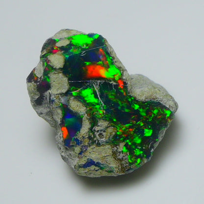 Black Opal Weight: 11.55  Carats | Natural Black Ethiopian Opal Rough - Ready for Cutting & Jewelry