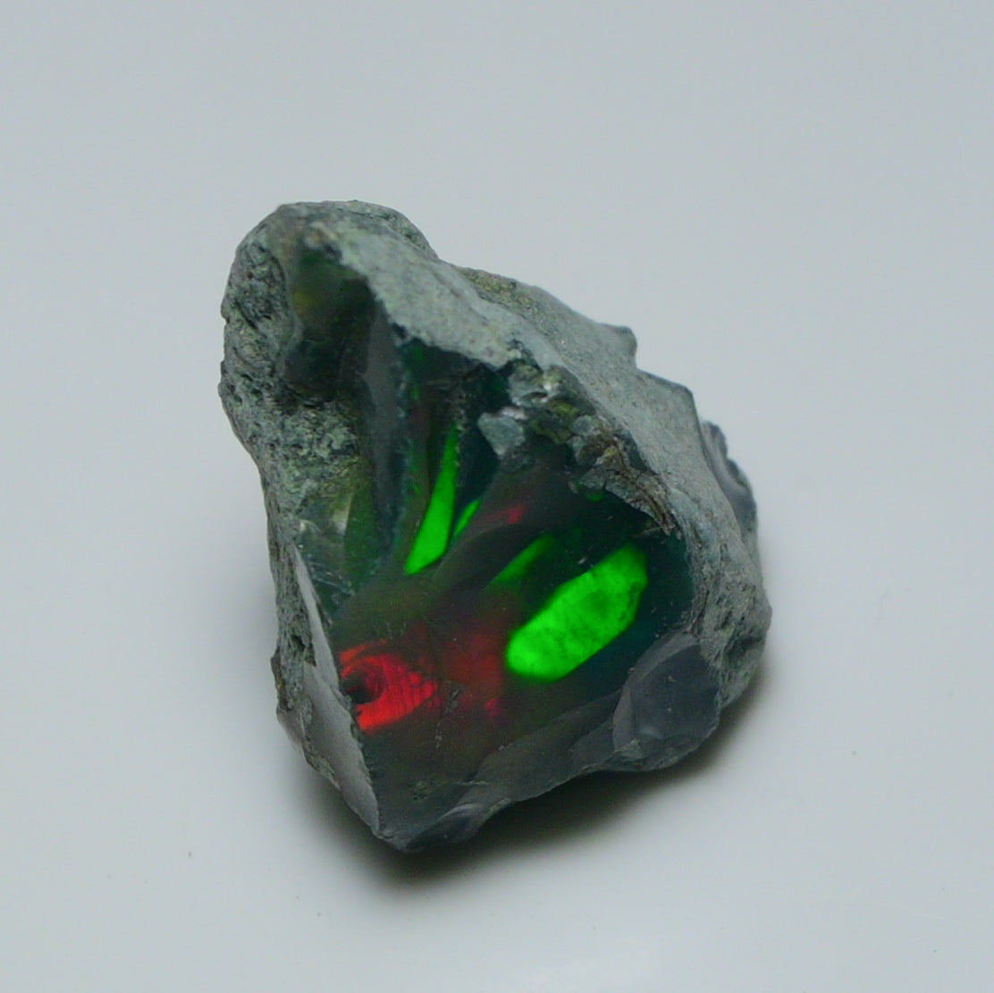 Black Opal 28.85 Carats | Natural Black Ethiopian Opal Rough - Ready for Cutting & Jewelry