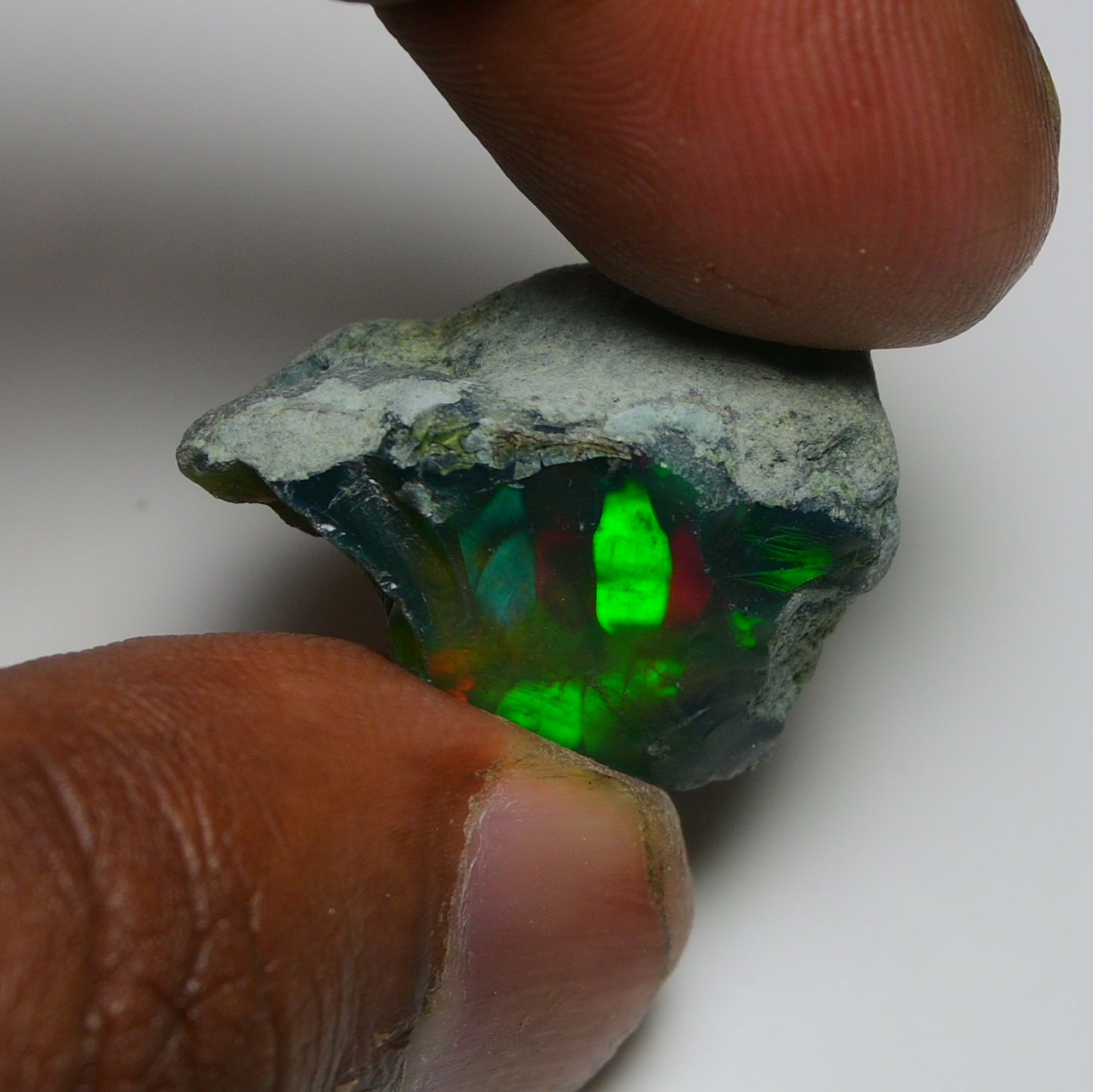 Black Opal 28.85 Carats | Natural Black Ethiopian Opal Rough - Ready for Cutting & Jewelry