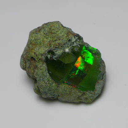 Black Opal 27.60 Carats | Natural Black Ethiopian Opal Rough - Ready for Cutting & Jewelry