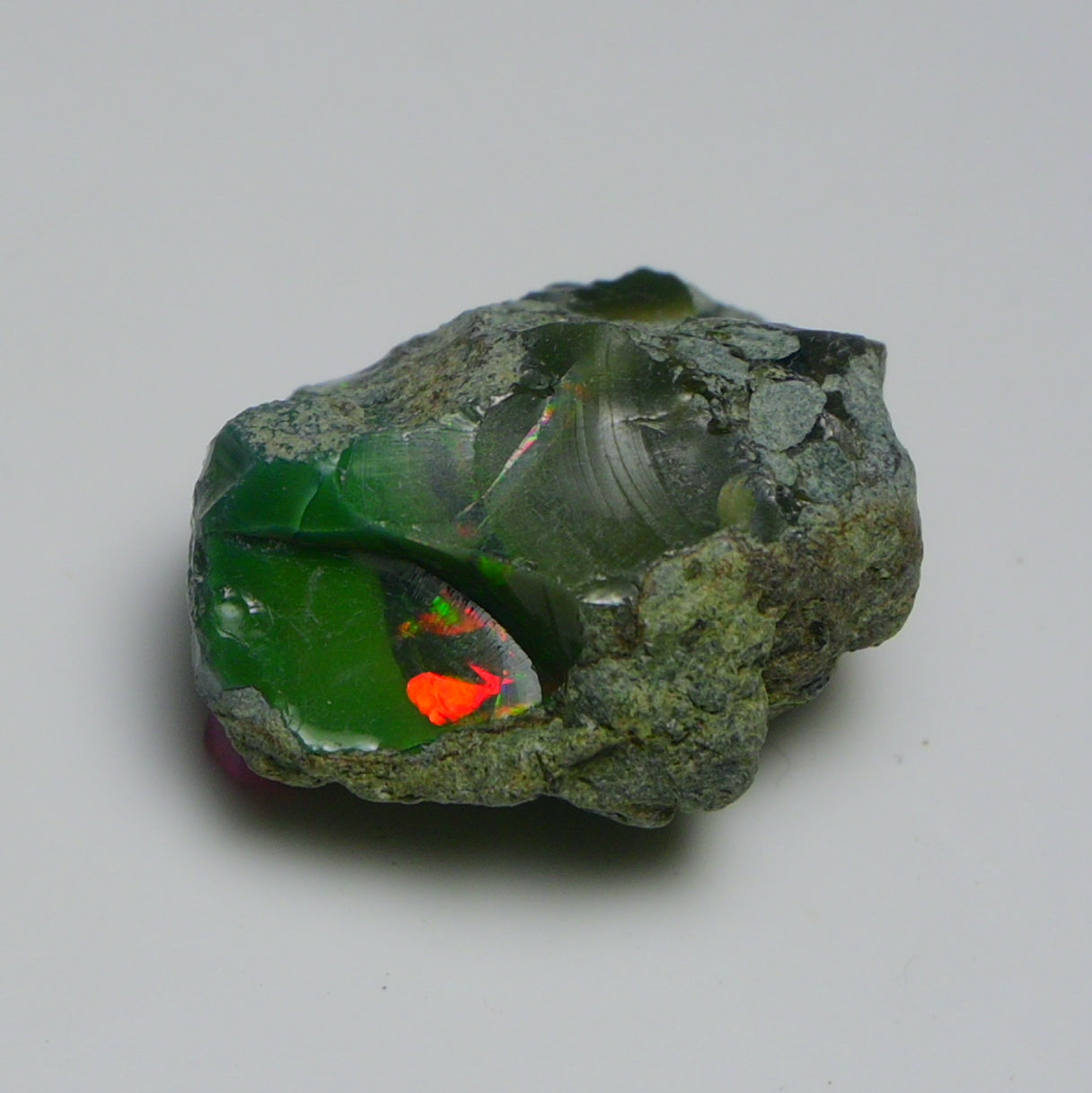 Black Opal 27.60 Carats | Natural Black Ethiopian Opal Rough - Ready for Cutting & Jewelry