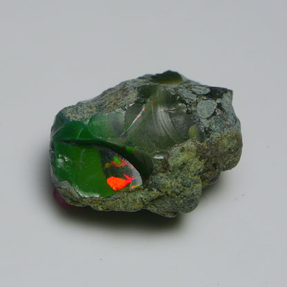 Black Opal 27.60 Carats | Natural Black Ethiopian Opal Rough - Ready for Cutting & Jewelry