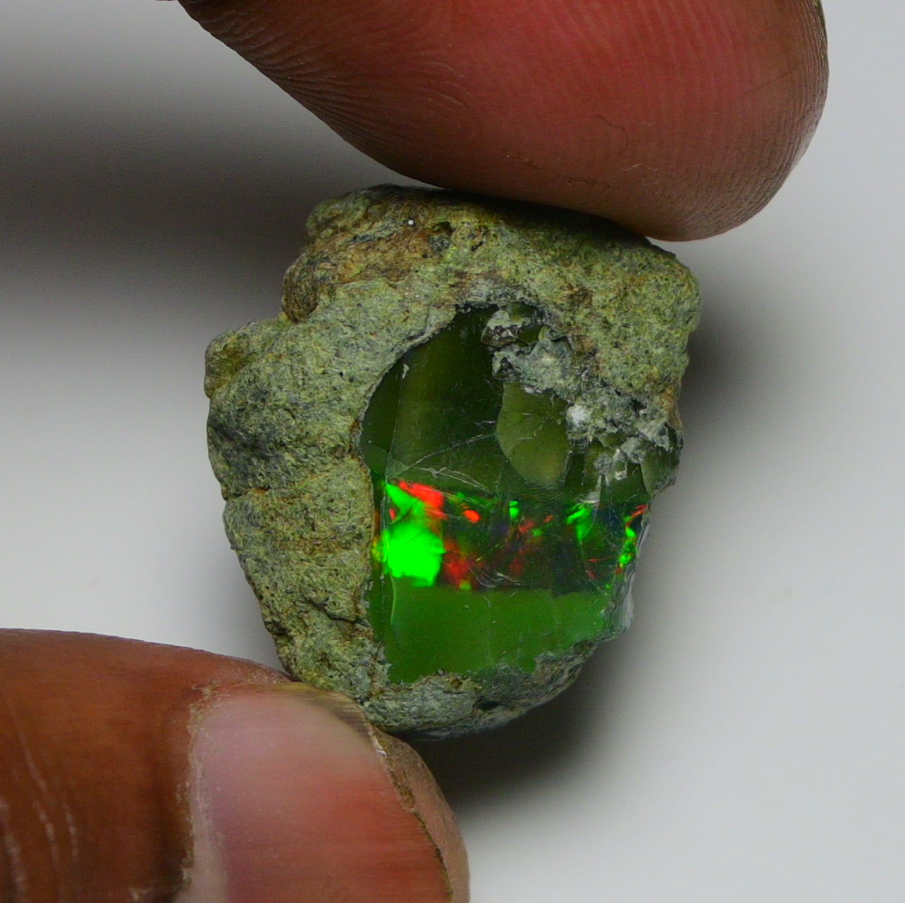 Black Opal 27.60 Carats | Natural Black Ethiopian Opal Rough - Ready for Cutting & Jewelry