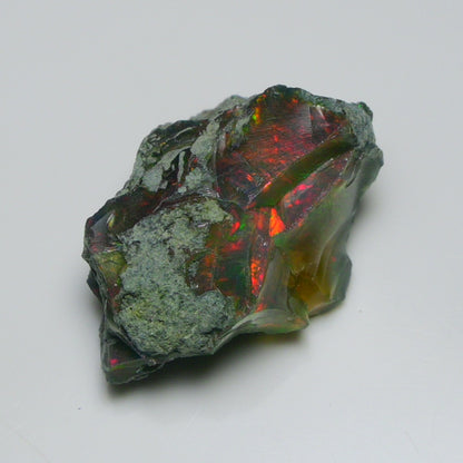 Black Opal  29.20 Carats | Natural Black Ethiopian Opal Rough - Ready for Cutting & Jewelry