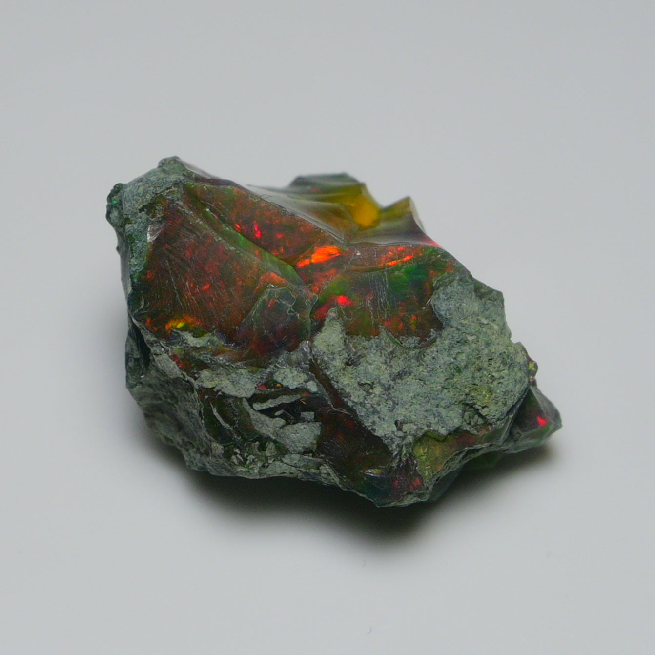 Black Opal  29.20 Carats | Natural Black Ethiopian Opal Rough - Ready for Cutting & Jewelry