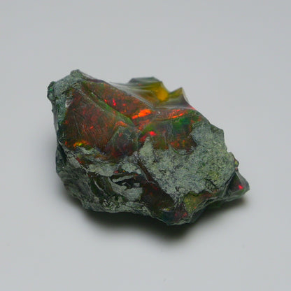 Black Opal  29.20 Carats | Natural Black Ethiopian Opal Rough - Ready for Cutting & Jewelry