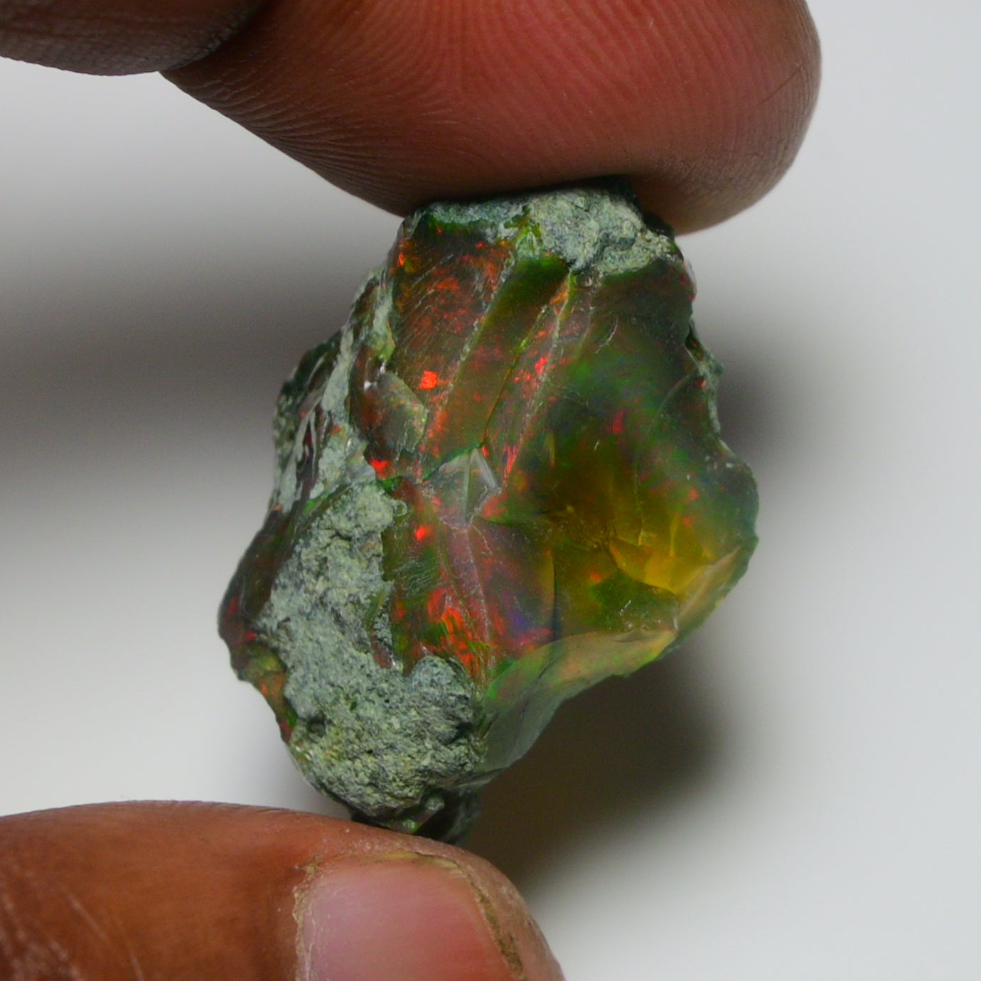 Black Opal  29.20 Carats | Natural Black Ethiopian Opal Rough - Ready for Cutting & Jewelry