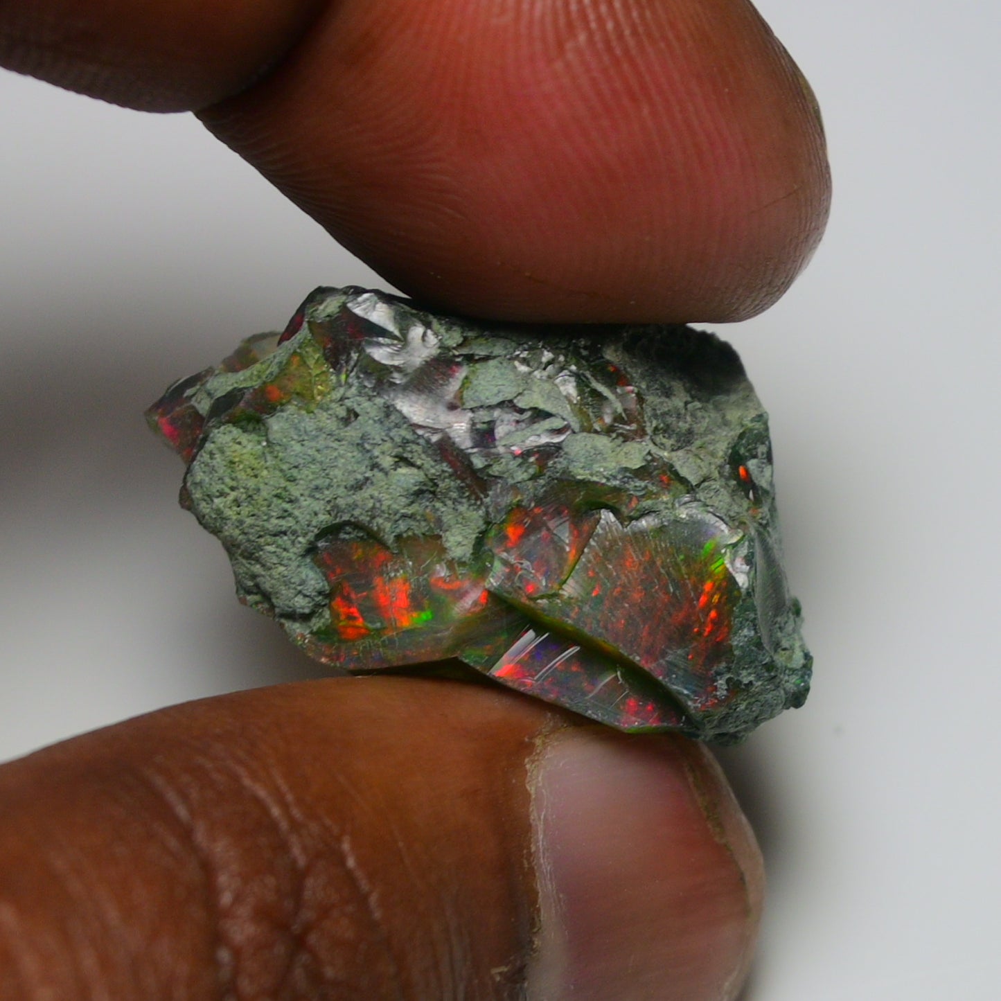 Black Opal  29.20 Carats | Natural Black Ethiopian Opal Rough - Ready for Cutting & Jewelry