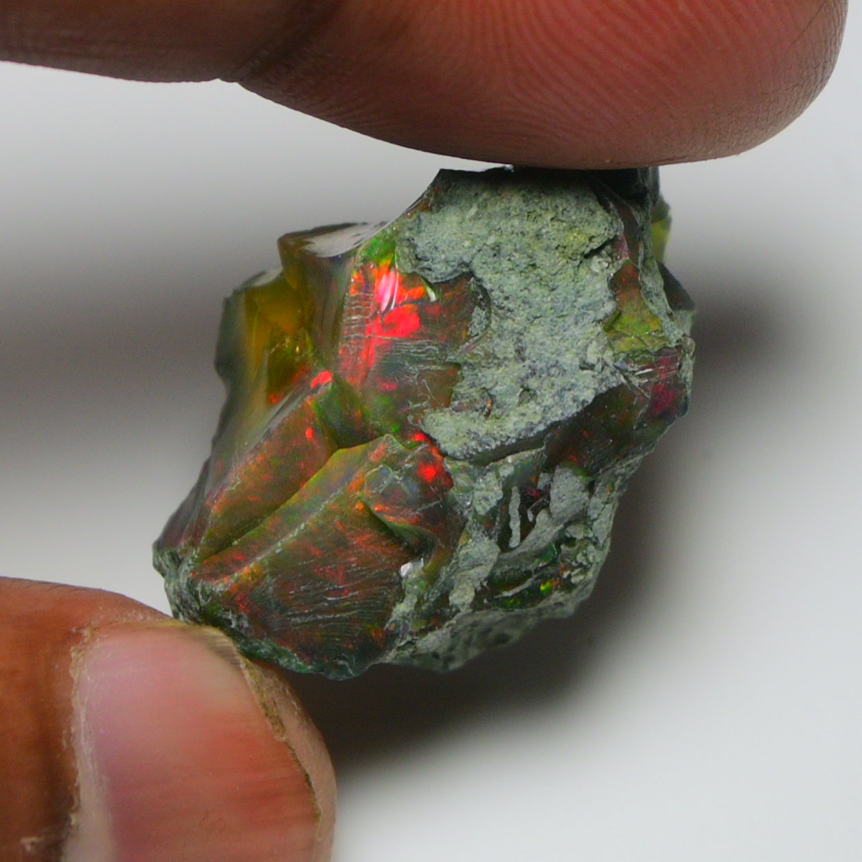 Black Opal  29.20 Carats | Natural Black Ethiopian Opal Rough - Ready for Cutting & Jewelry