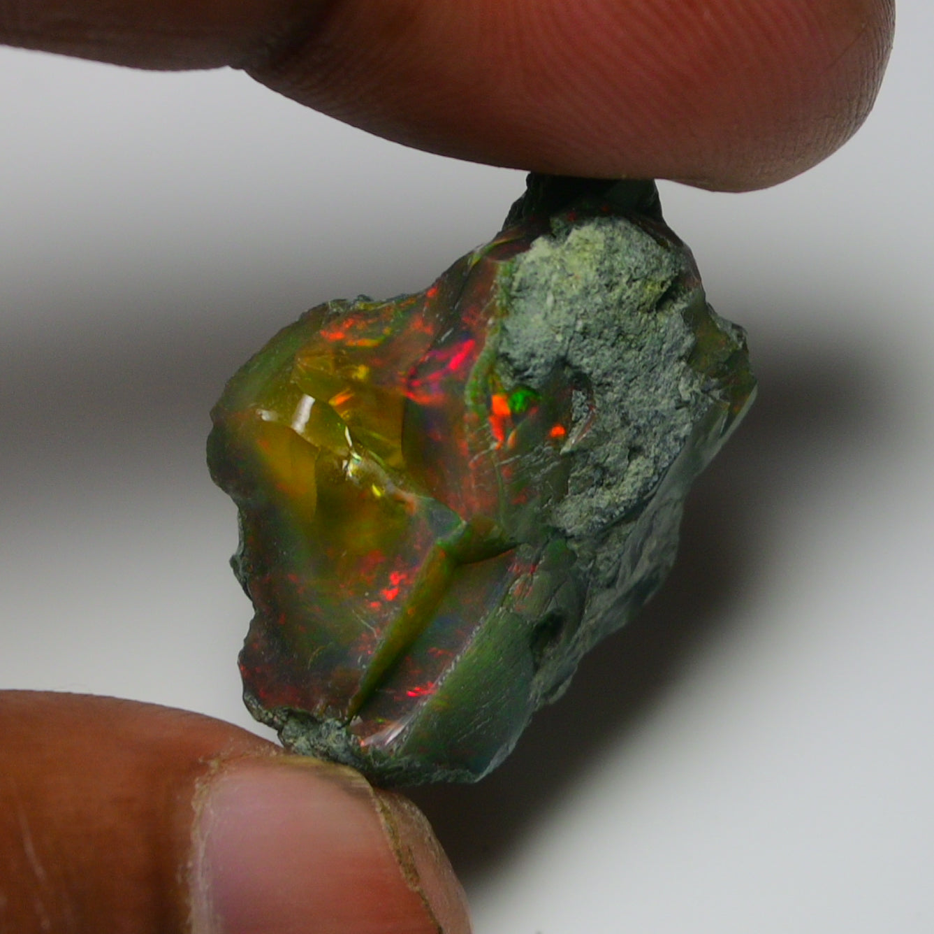 Black Opal  29.20 Carats | Natural Black Ethiopian Opal Rough - Ready for Cutting & Jewelry