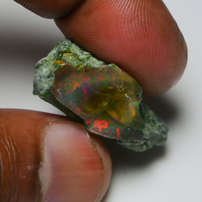 Black Opal  29.20 Carats | Natural Black Ethiopian Opal Rough - Ready for Cutting & Jewelry