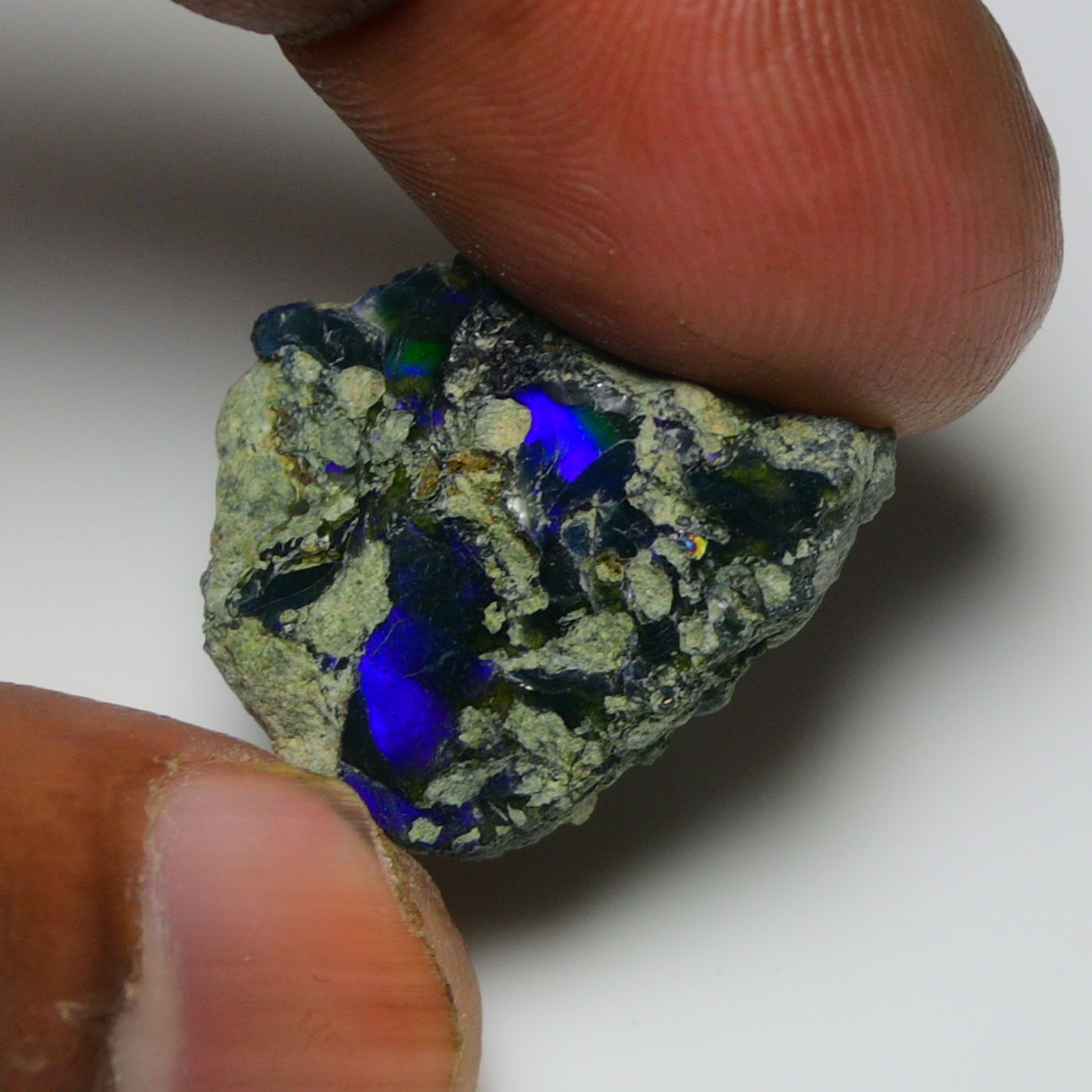 Black Opal  15.40  Carats | Natural Black Ethiopian Opal Rough - Ready for Cutting & Jewelry
