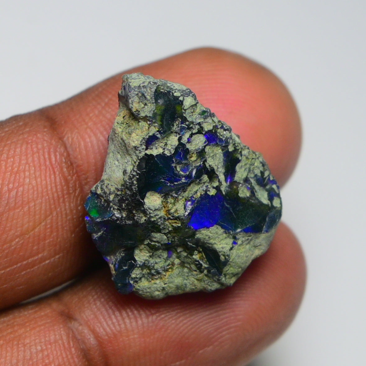 Black Opal  15.40  Carats | Natural Black Ethiopian Opal Rough - Ready for Cutting & Jewelry