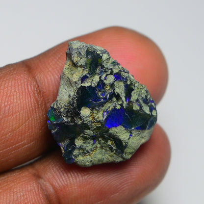Black Opal  15.40  Carats | Natural Black Ethiopian Opal Rough - Ready for Cutting & Jewelry