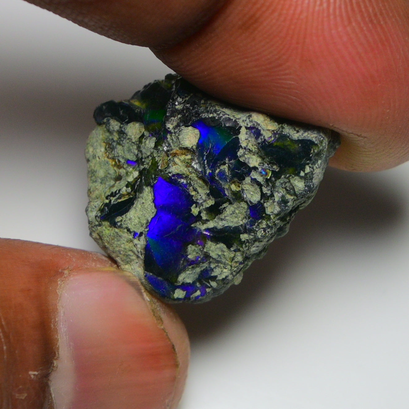 Black Opal  15.40  Carats | Natural Black Ethiopian Opal Rough - Ready for Cutting & Jewelry