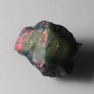 Black Opal Rough 15.15 Carats | Natural Ethiopian Opal Rough - Ready for Cutting & Jewelry | AAA Grade Opal Raw