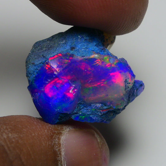 Rare Blue Opal 25.50 Carats | Natural Blue Ethiopian Opal Rough - Ready for Cutting & Jewelry!