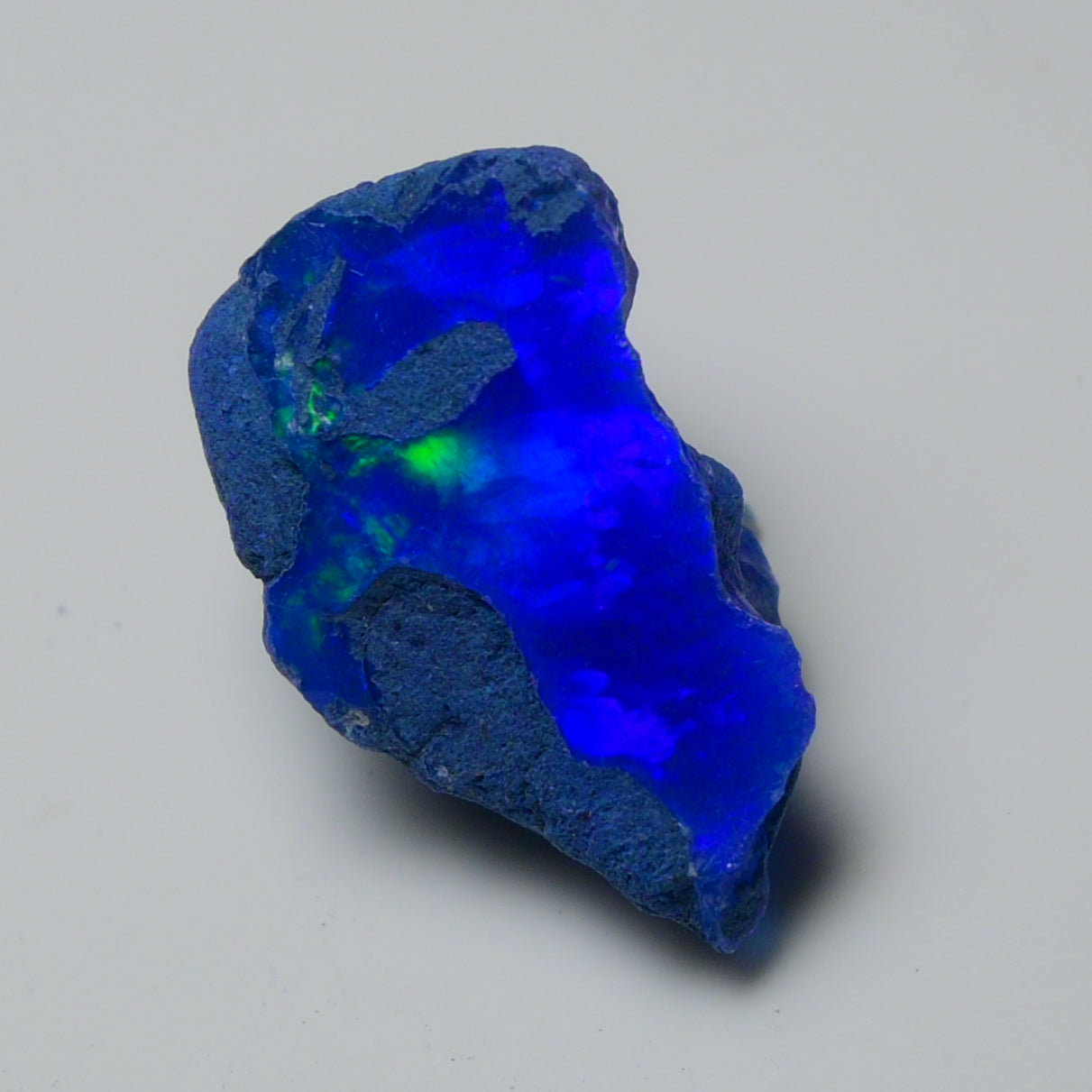 Rare Blue Opal 15.00 Carats | Natural Blue Ethiopian Opal Rough - Ready for Cutting & Jewelry!