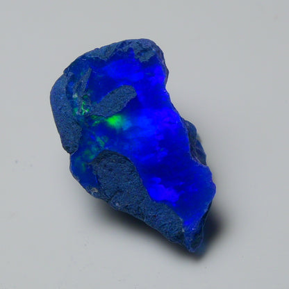 Rare Blue Opal 15.00 Carats | Natural Blue Ethiopian Opal Rough - Ready for Cutting & Jewelry!