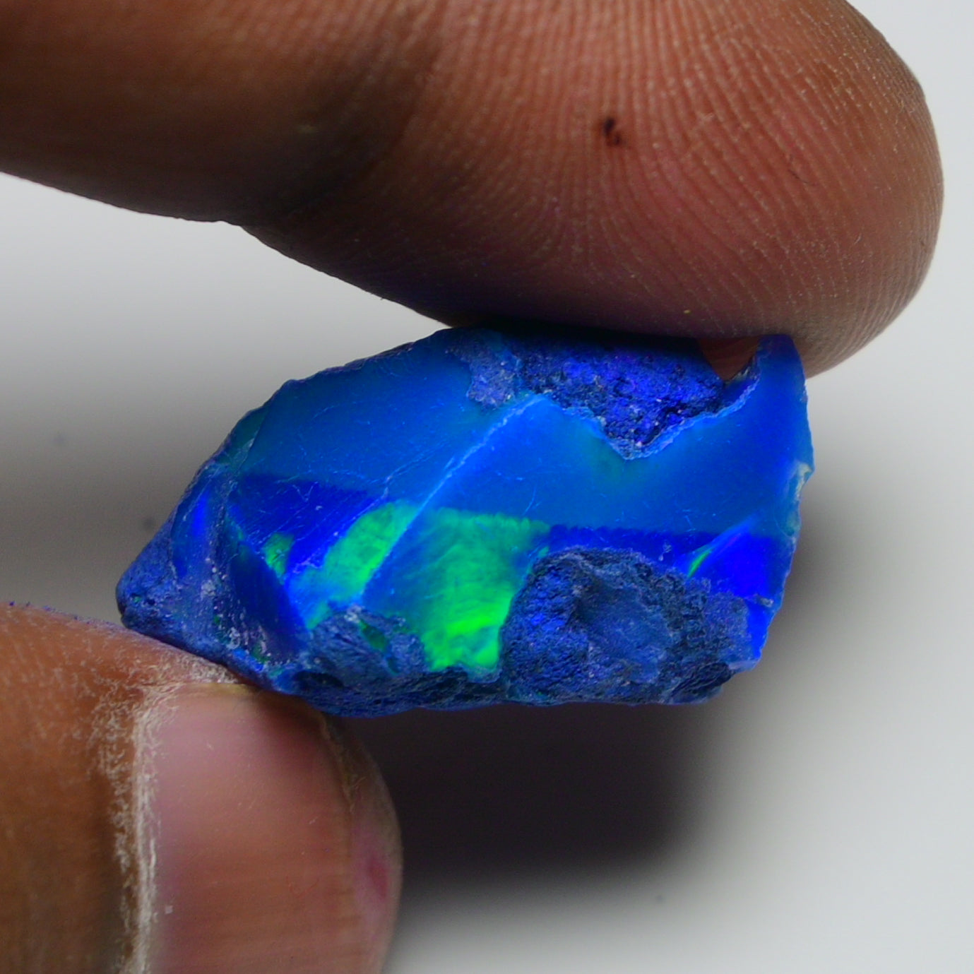 Rare Blue Opal 17.30 Carats | Natural Blue Ethiopian Opal Rough - Ready for Cutting & Jewelry!