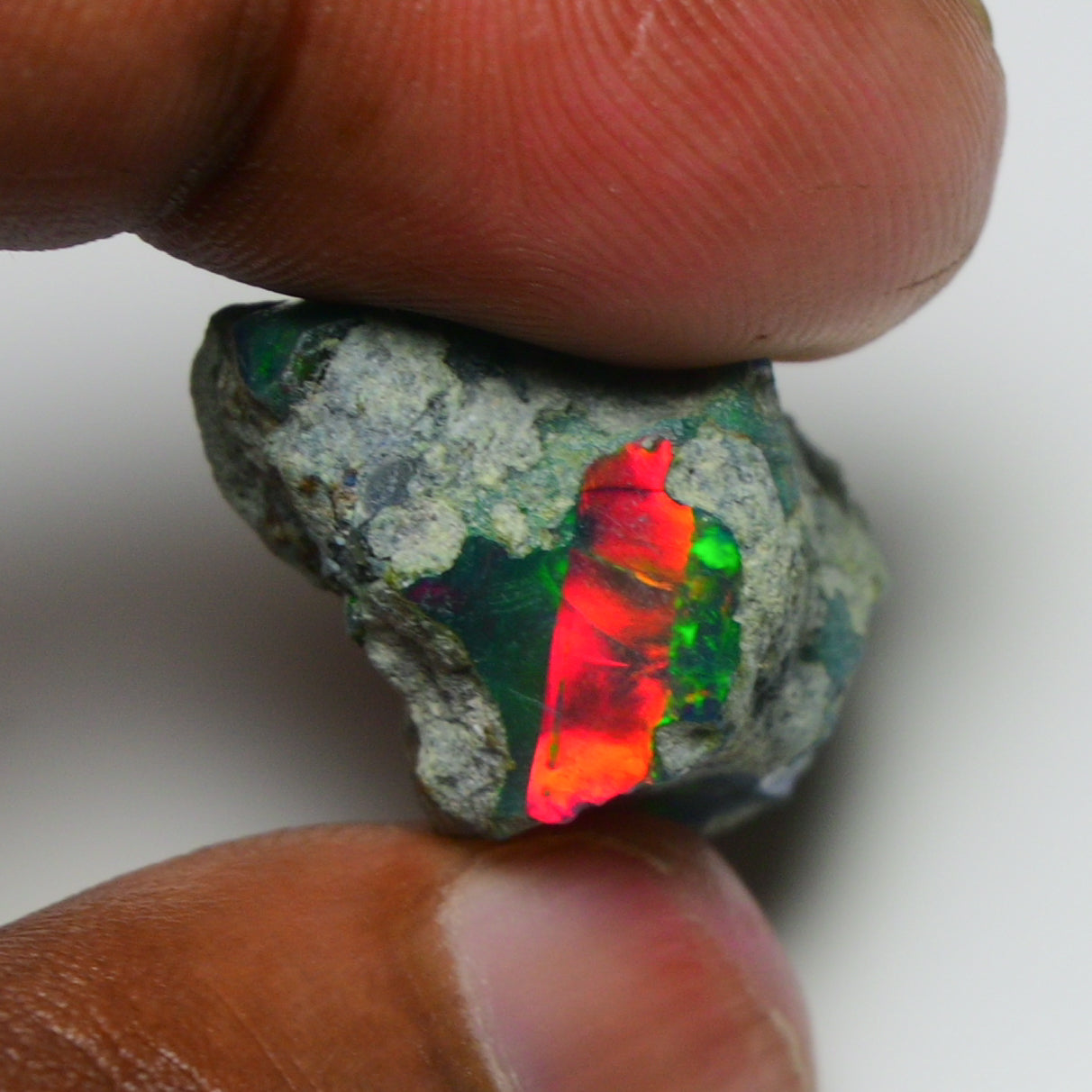 Rare Black Opal 24.80 Carats | Natural Black Ethiopian Opal Rough - Ready for Cutting & Jewelry!