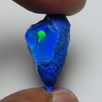 Rare Blue Opal 17.30 Carats | Natural Blue Ethiopian Opal Rough - Ready for Cutting & Jewelry!