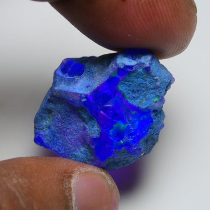 Rare Blue Opal 29.50 Carats | Natural Blue Ethiopian Opal Rough - Ready for Cutting & Jewelry!