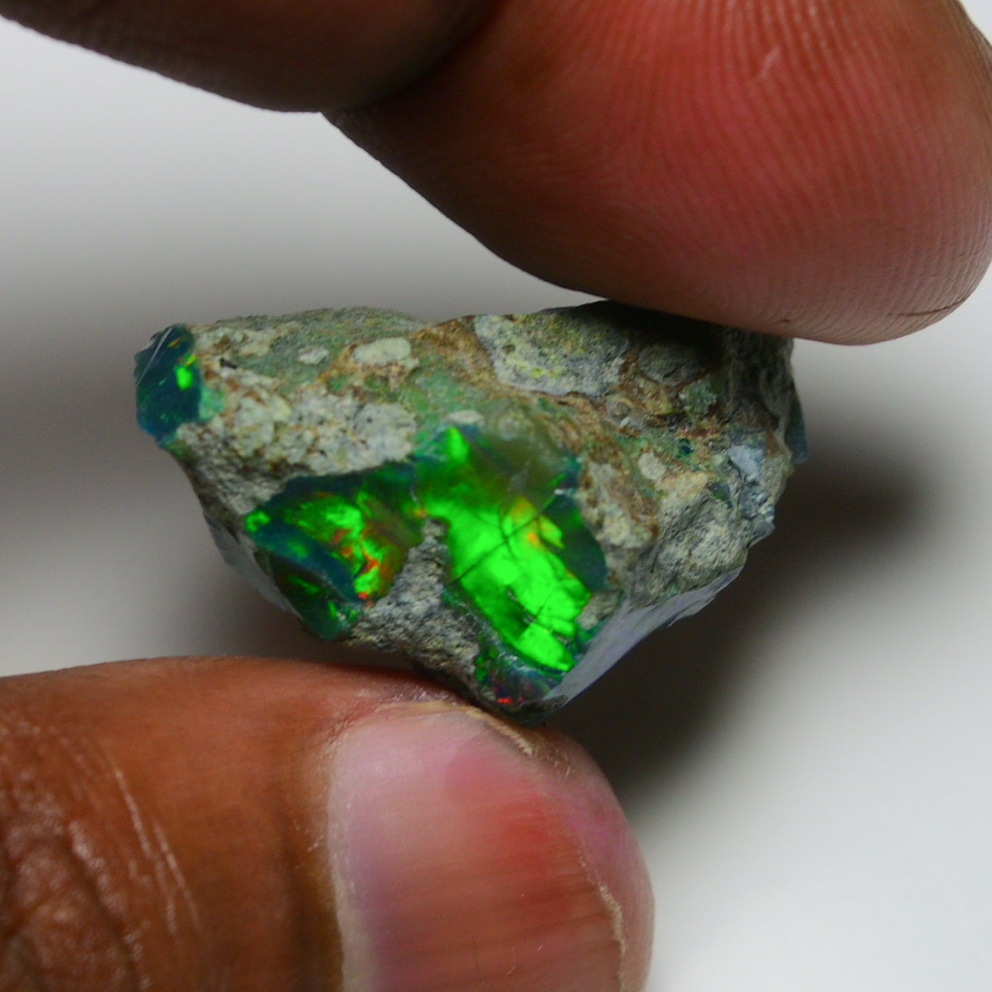 Rare Black Opal 24.80 Carats | Natural Black Ethiopian Opal Rough - Ready for Cutting & Jewelry!