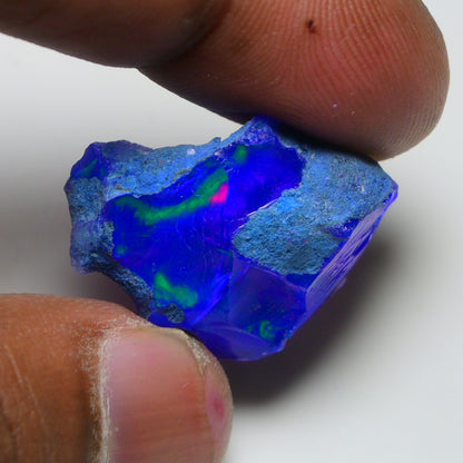 Rare Blue Opal 29.50 Carats | Natural Blue Ethiopian Opal Rough - Ready for Cutting & Jewelry!