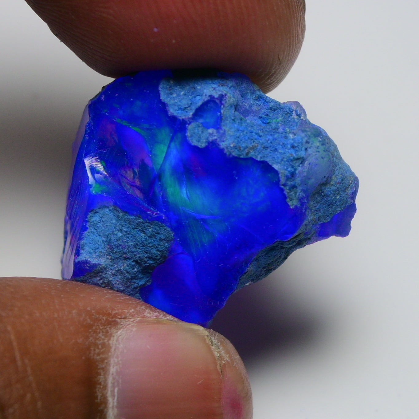 Rare Blue Opal 29.50 Carats | Natural Blue Ethiopian Opal Rough - Ready for Cutting & Jewelry!