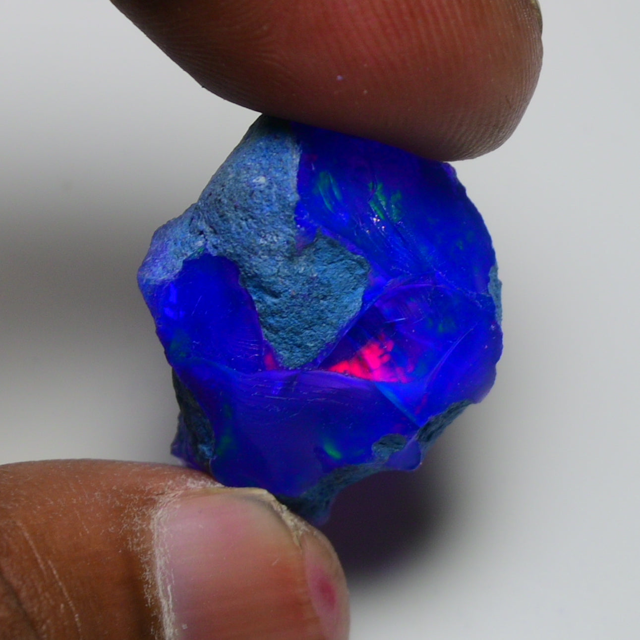 Rare Blue Opal 29.50 Carats | Natural Blue Ethiopian Opal Rough - Ready for Cutting & Jewelry!